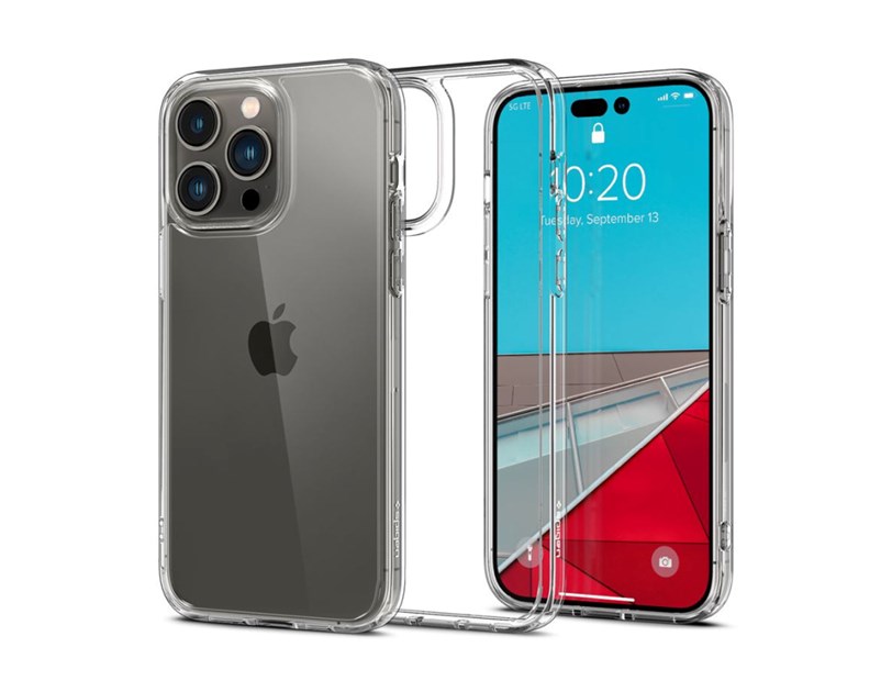 Spigen Ultra Hybrid, zaštitna maska za telefon, kristalna - iPhone 14 Pro