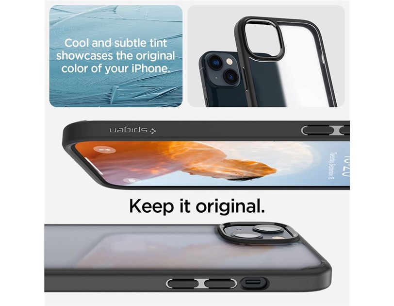 Spigen Ultra Hybrid, zaštitna maska za telefon, frost black - iPhone 14 Plus (ACS04901)