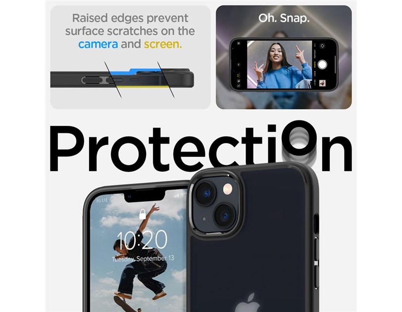 Spigen Ultra Hybrid, zaštitna maska za telefon, frost black - iPhone 14 Plus (ACS04901)