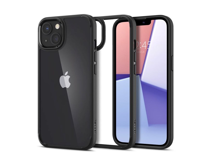 Spigen Ultra Hybrid, zaštitna maska za telefon, mat crna - iPhone 13
