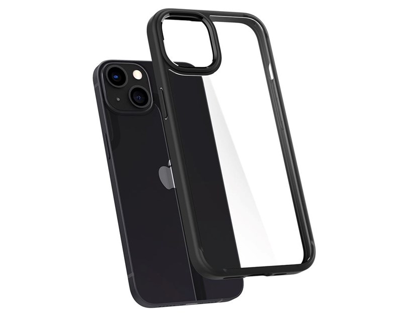 Spigen Ultra Hybrid, zaštitna maska za telefon, mat crna - iPhone 13