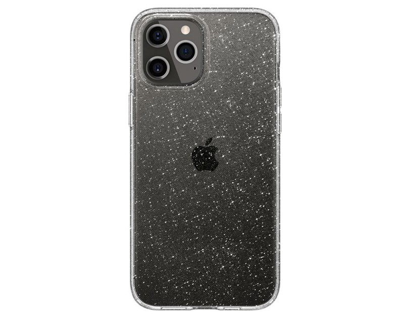 Spigen Liquid Crystal Glitter, zaštitna maska za telefon, prozirna clear-iPhone 12/Pro