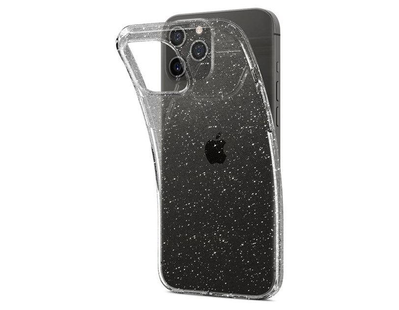 Spigen Liquid Crystal Glitter, zaštitna maska za telefon, prozirna clear-iPhone 12/Pro
