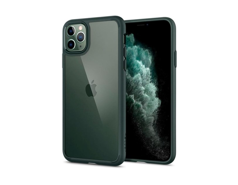 Spigen Ultra Hybrid, zaštitna maska za telefon, midnight green - iPhone 11 Pro (ACS00417)