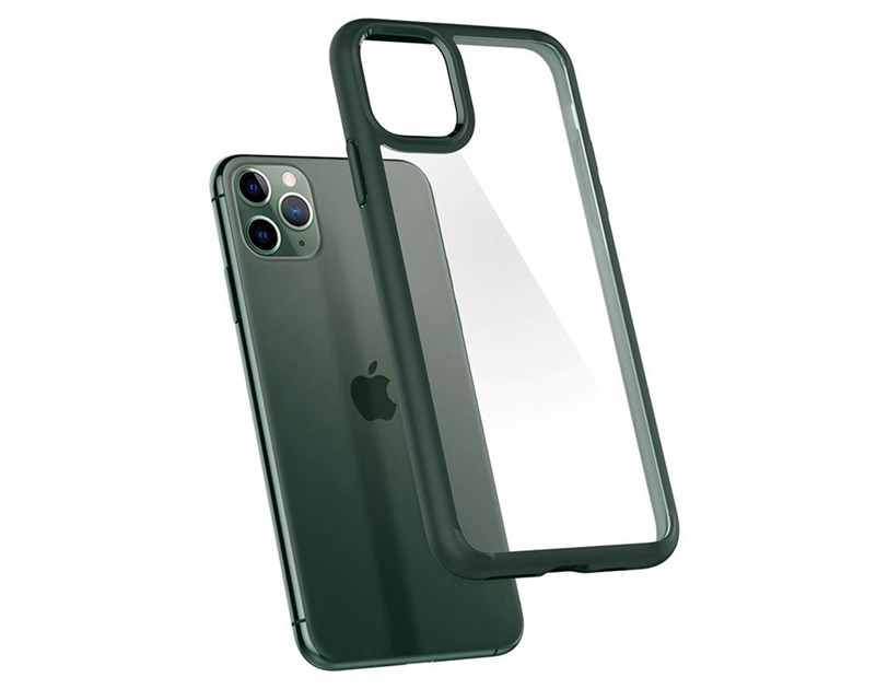Spigen Ultra Hybrid, zaštitna maska za telefon, midnight green - iPhone 11 Pro (ACS00417)