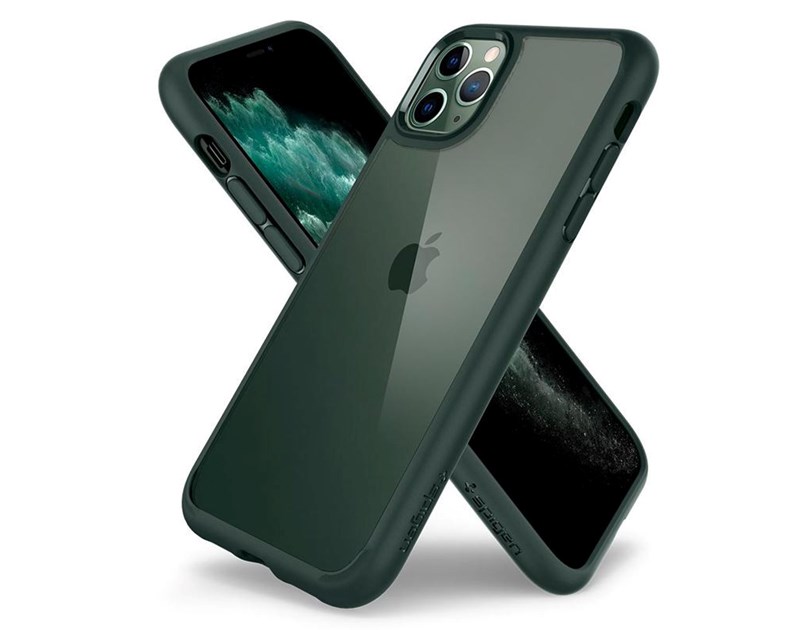 Spigen Ultra Hybrid, zaštitna maska za telefon, midnight green - iPhone 11 Pro (ACS00417)