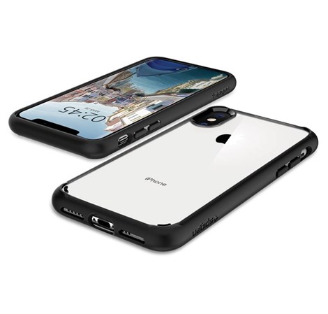 Spigen Ultra Hybrid, zaštitna maska za telefon, mat crna - iPhone XS/X