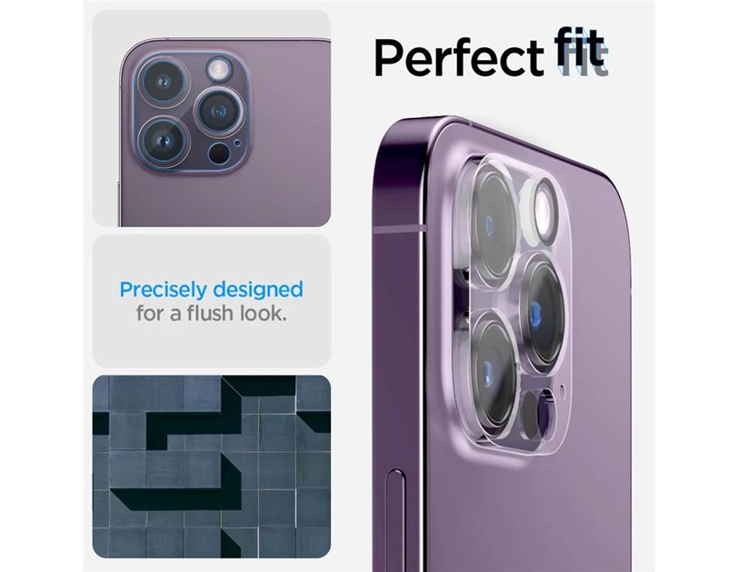 Spigen Glass Optik, zaštitno staklo za kameru telefona, 2 kom, prozirno - iPhone 14 Pro/iPhone 14 Pro Max (AGL05228)