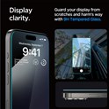 Spigen Glass tR EZ Fit, transparency, zaštitno staklo za telefon, 2 kom - iPhone 15 Pro Max (AGL06872)