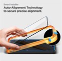 Spigen Glass tR AlignMaster, zaštitno staklo za ekran telefona, 2 kom, FC crni - iPhone 15 Pro (AGL06895)
