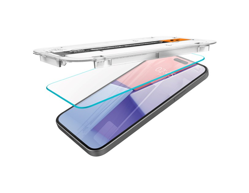 Spigen Glass tR EZ Fit 2 Pack, transparency - iPhone 16/15 Plus