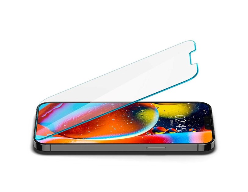 Spigen tR EZ Fit, zaštitno staklo za ekran telefona, 2 kom + okvir za instalaciju - iPhone 14/iPhone 13 Pro/iPhone 13