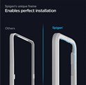 Spigen Glas tR ALM FC Black, zaštitno staklo za ekran telefona, 2 kom + okvir za instalaciju - iPhone 12 Pro Max