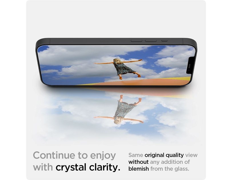 Spigen Glas tR EZ Fit, zaštitno staklo za telefon, 2 kom - iPhone 12 mini 