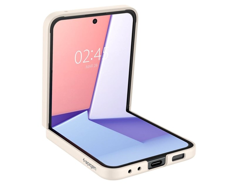 Spigen Air Skin, pearled ivory, zaštitna maska za telefon - Samsung Galaxy Z Flip5 (ACS06231)
