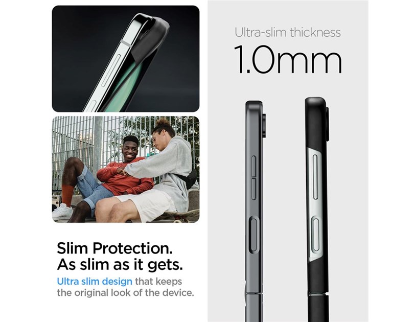 Spigen Air Skin Pro, zaštitna maska za telefon, crna - Samsung Galaxy Z Flip5 (ACS06239)
