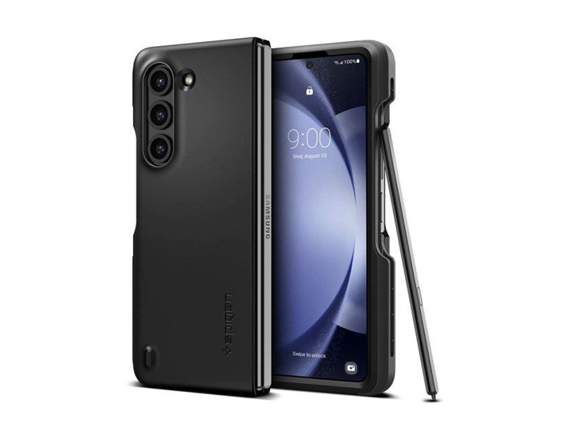 Spigen Thin Fit, P (S Pen), zaštitna maska za telefon, crna - Samsung Galaxy Z Fold5 (ACS06209)