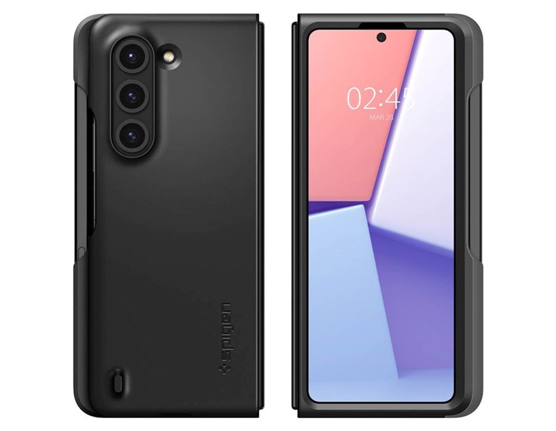 Spigen Thin Fit, P (S Pen), zaštitna maska za telefon, crna - Samsung Galaxy Z Fold5 (ACS06209)