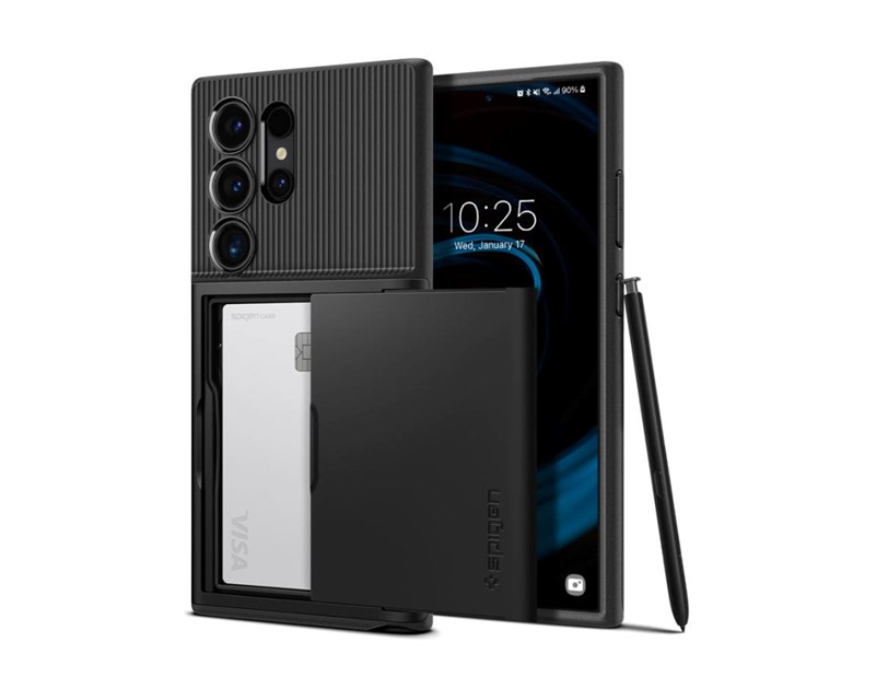 Spigen Slim Armor CS, black zaštitna maska za telefon - Samsung Galaxy S24 Ultra (ACS07306)