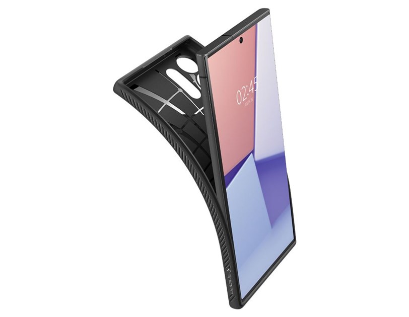 Spigen Liquid Air, zaštitna maska za telefon, crna - Samsung Galaxy S23 Ultra