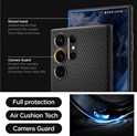 Spigen Liquid Air, zaštitna maska za telefon, crna - Samsung Galaxy S23 Ultra