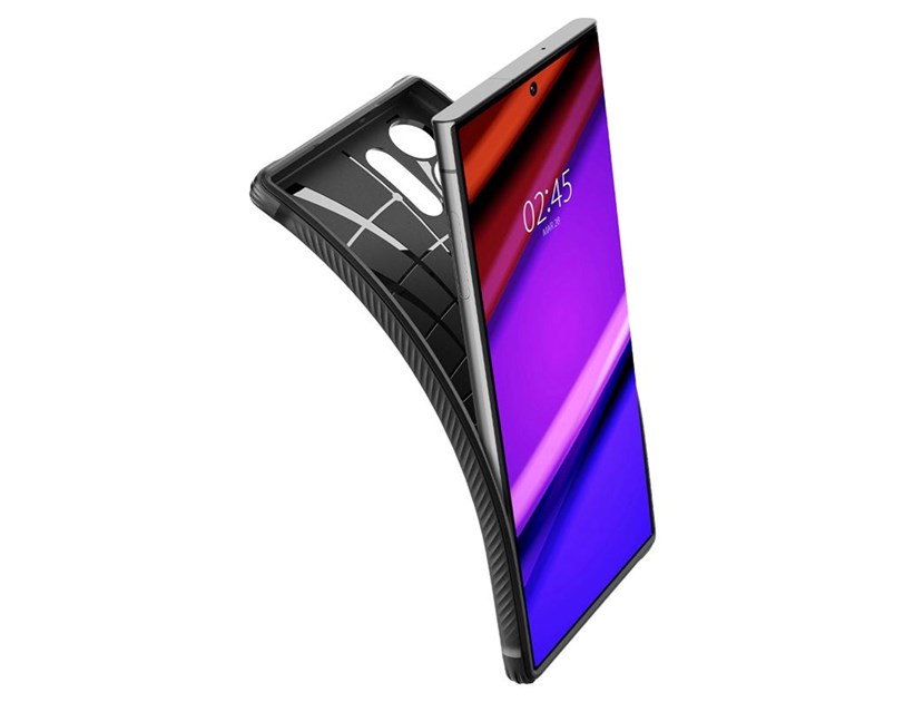 Spigen Rugged Armor, zaštitna maska za mobitel, crna - Samsung Galaxy S23 Ultra