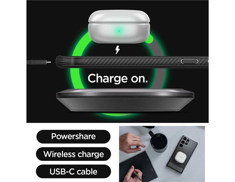 Spigen Rugged Armor, zaštitna maska za mobitel, crna - Samsung Galaxy S23 Ultra