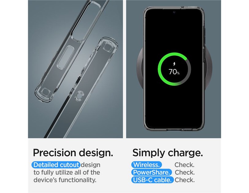 Spigen Liquid Crystal, zaštitna maska za telefon, space - Samsung Galaxy S23 (ACS05709)