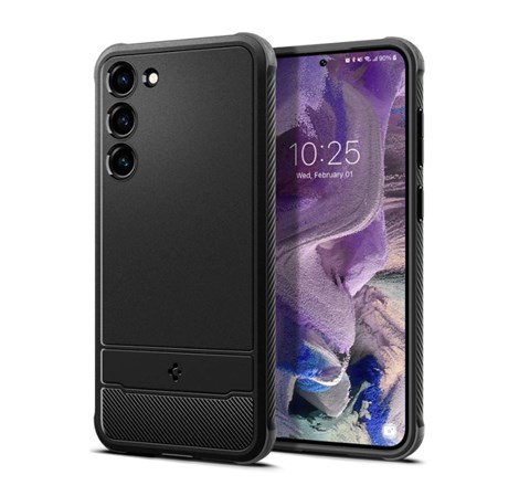 Spigen Rugged Armor, zaštitna maska za telefon, crna - Samsung Galaxy S23 (ACS05711) 