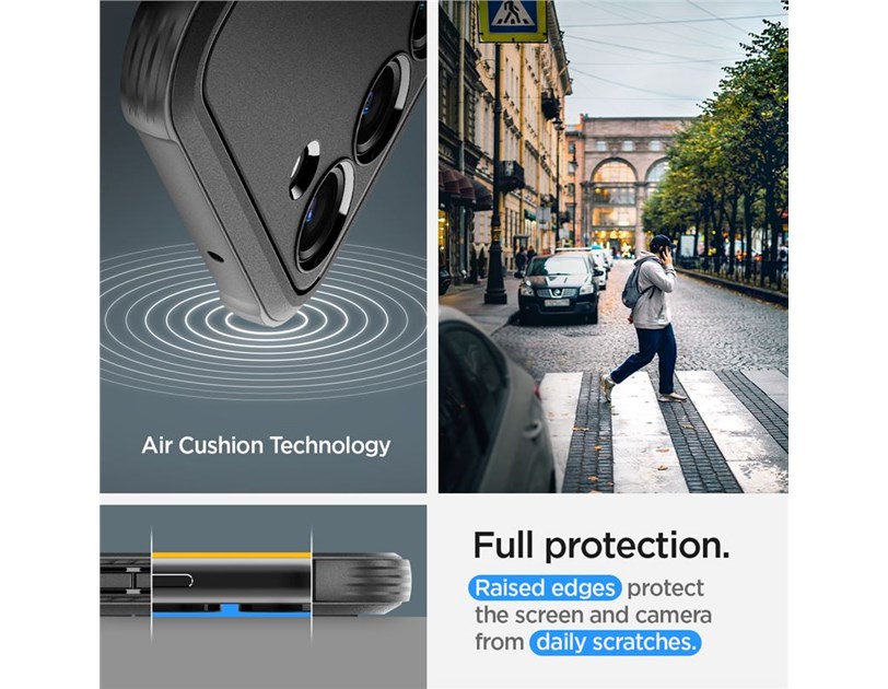 Spigen Rugged Armor, zaštitna maska za telefon, crna - Samsung Galaxy S23 (ACS05711) 