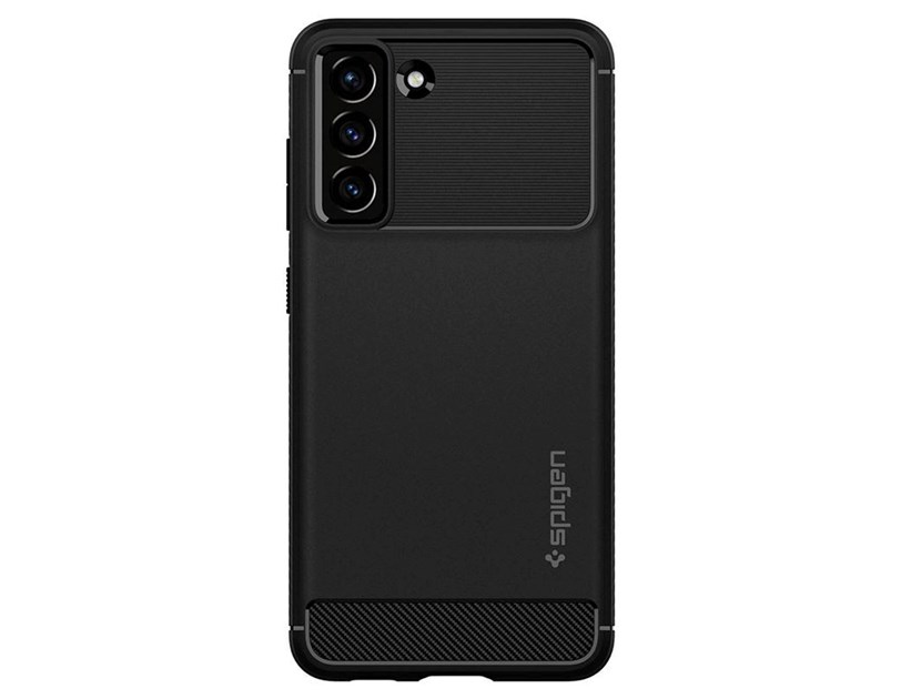 Spigen Rugged Armor, zaštitna maska za telefon, crna - Samsung Galaxy S21 FE 5G