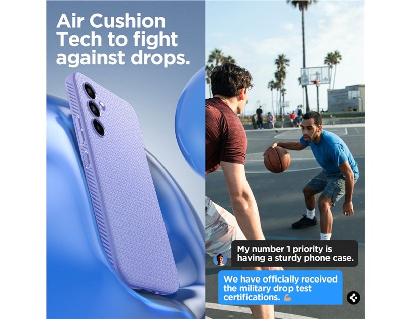 Spigen Liquid Air, zaštitna maska za telefon, ljubičasta - Samsung Galaxy A54 5G (ACS06100)