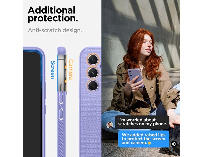 Spigen Liquid Air, zaštitna maska za telefon, ljubičasta - Samsung Galaxy A54 5G (ACS06100)