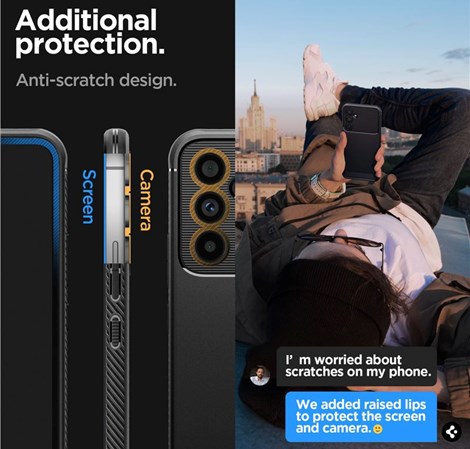 Spigen Rugged Armor, zaštitna maska za telefon, crna - Samsung Galaxy A54 5G (ACS05888)