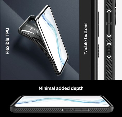 Spigen Liquid Air, zaštitna maska za telefon, crna - Samsung Galaxy A54 5G (ACS05885)