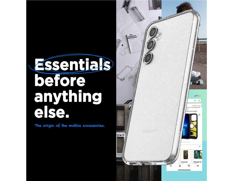 Spigen Liquid Crystal Glitter, zaštitna maska za telefon, prozirna clear - Samsung Galaxy A54 5G (ACS05890)