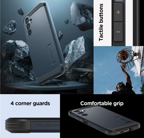 Spigen Tough Armor, zaštitna maska za telefon, metal slate - Samsung Galaxy A54 5G (ACS05884)