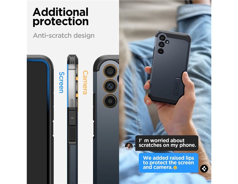 Spigen Tough Armor, zaštitna maska za telefon, metal slate - Samsung Galaxy A54 5G (ACS05884)