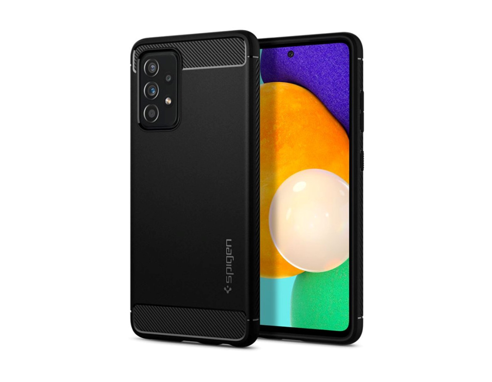 Spigen Rugged Armor, zaštitna maska za telefon, crna - Samsung Galaxy A52s 5G/Galaxy A52 (LTE/5G)