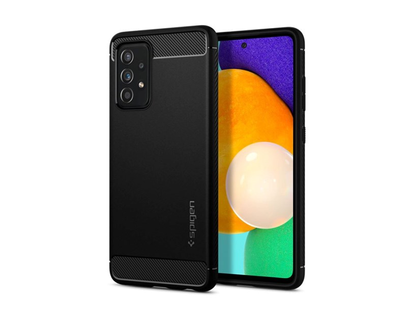 Spigen Rugged Armor, zaštitna maska za telefon, crna - Samsung Galaxy A52s 5G/Galaxy A52 (LTE/5G)