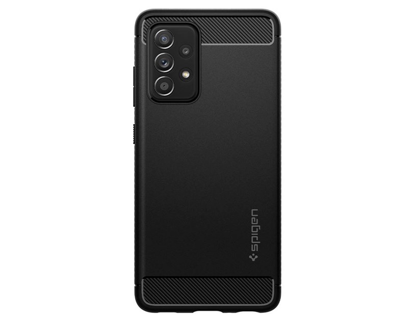 Spigen Rugged Armor, zaštitna maska za telefon, crna - Samsung Galaxy A52s 5G/Galaxy A52 (LTE/5G)