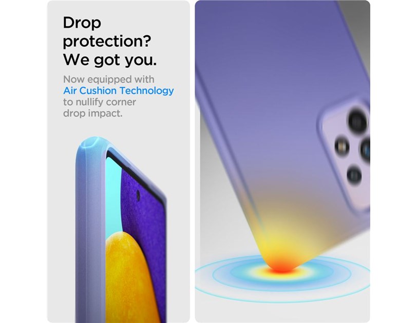 Spigen Thin Fit, zaštitna maska za telefon, ljubičasta - Samsung GalaxyA52s 5G/Galaxy A52 (LTE/5G)