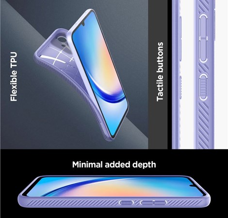 Spigen Liquid Air, zaštitna maska za telefon, ljubičasta - Samsung Galaxy A34 5G (ACS06104)