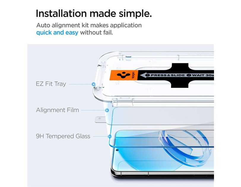 Spigen Glass EZ Fit 2 Pack - Samsung Galaxy S23+