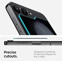 Spigen Glass tR EZ Fit, Transparency, zaštitno staklo za ekran telefona, 2 kom + okvir za instalaciju - Samsung Galaxy Z Flip5 (AGL06525)