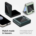 Spigen Glass tR EZ Fit, Transparency, zaštitno staklo za ekran telefona, 2 kom + okvir za instalaciju - Samsung Galaxy Z Flip5 (AGL06525)
