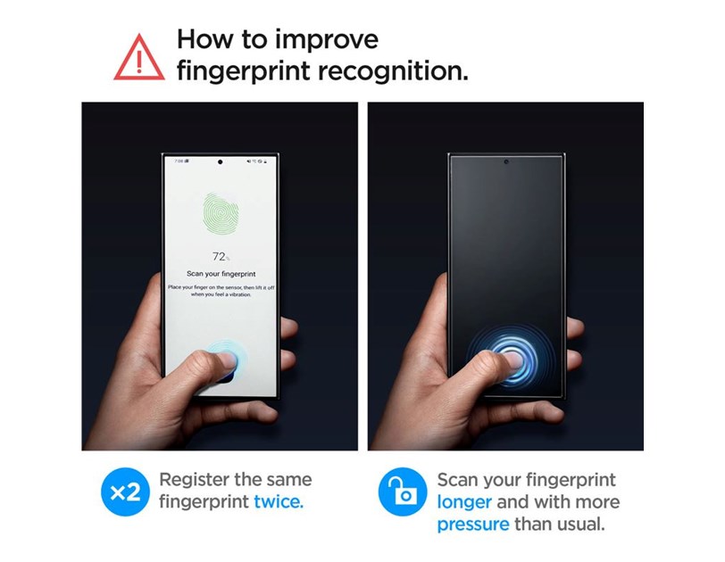 Spigen Glass tR EZ Fit HD Transparency 2 Pack zaštitno staklo za ekran telefona - Samsung Galaxy S24 Ultra