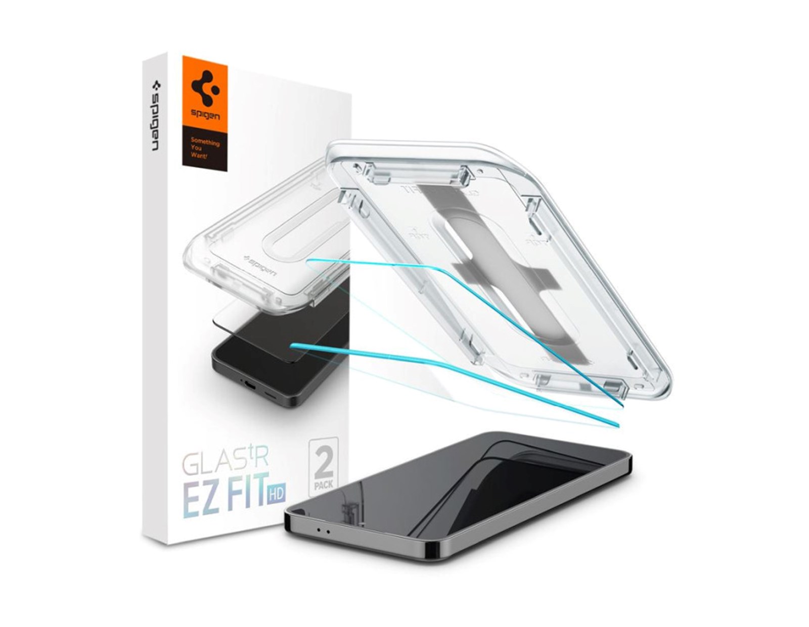 Spigen Glass tR EZ Fit HD Transparency 2 Pack, zaštitno staklo za ekran telefona 2 kom - Samsung Galaxy S25+/S24+ (AGL07432)