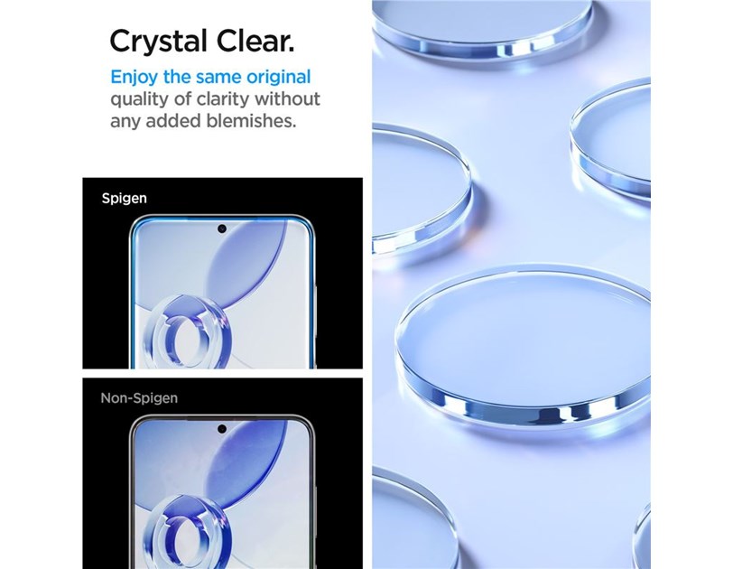 Spigen Glass tR EZ Fit HD Transparency 2 Pack, zaštitno staklo za ekran telefona 2 kom - Samsung Galaxy S25+/S24+ (AGL07432)
