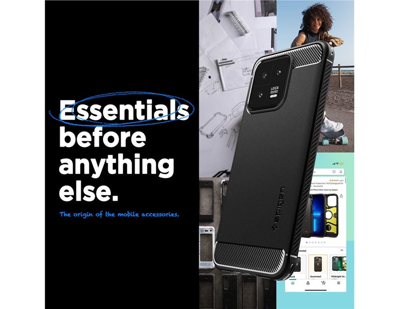 Spigen Rugged Armor, black - Xiaomi 13